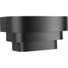 Progress Lighting 1-Light Louvered Wall Sconce Light Fixture, 7 in. Tall, Black, P7103-31(Black)