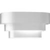 Progress Lighting 1-Light Louvered Wall Sconce Light Fixture, 7 in. Tall, Black, P7103-31(White)