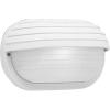 Progress Lighting 1-Light UV Stabilized Ribbed Frosted Polycarbonate Shade Modern Outdoor 10-1/2″ Wall or Ceiling Light, Bulkheads Collection, Outdoor, P5706-30, White
