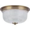 Progress Lighting 2-Light 12-3/8″ Close-to-Ceiling, Archie Collection, Indoor, P3740-163, Vintage Brass(Brass)