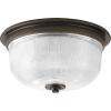 Progress Lighting 2-Light 12-3/8″ Close-to-Ceiling, Archie Collection, Indoor, P3740-163, Vintage Brass(Bronze)