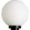 Progress Lighting Acrylic Globe 1-Light Shatter-Resistant Acrylic Shade Modern Outdoor Post Lantern Light, Outdoor, P5478-60, Matte Black(Black)