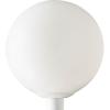 Progress Lighting Acrylic Globe 1-Light Shatter-Resistant Acrylic Shade Modern Outdoor Post Lantern Light White
