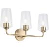 Progress Lighting Celino Collection Three-Light Vanity Light with Clear Glass Shades