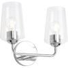 Progress Lighting Celino Collection Two-Light Vanity Light with Clear Glass Shades