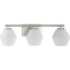 Progress Lighting Copeland Collection Three-Light Brushed Gold Vanity Mid-Century Modern Vanity Light (P300432-191)(Brushed Nickel)