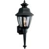 Progress Lighting Non-Metallic 1-Light Clear Beveled Acrylic Shade Traditional Outdoor Wall Lantern Light, Outdoor, P5738-31, Textured Black(Black)