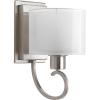 Progress Lighting P2041-09 Invite 1-Lt. Wall Bracket with White silk mylar shade(Brushed Nickel)