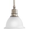 Progress Lighting P5078-09 Madison Pendants, 7-1/2-Inch Diameter x 8-Inch Height, Brushed Nickel(Brushed Nickel)