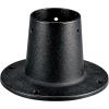 Progress Lighting P8748-31 Surface Mount Post Adapter for Surface Mounting Round, 3-Inch Bottom O.D. Posts with Anchor Bolts and Set Screws Included, Black