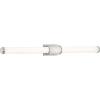 Progress Lighting Phase 1.2 LED Collection 48″ White Shade Modern Bath Vanity Light Brushed Nickel