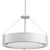 Progress Lighting Ratio Collection 6-Light Fabric Shade Coastal Mini-Pendant Light Antique Bronze(Brushed Nickel)