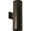 Progress P5642-20 Cylinder – Outdoor Light – 2 Light in Modern Style – 6 Inches Wide by 18 Inches high, Antique Bronze Finish withMetal Shade