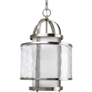 Progress Lighting 1-Light Foyer Pendant, Bay Court Collection, Indoor, P3701-09, Brushed Nickel(Nickel)