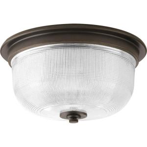 Progress Lighting 2-Light 12-3/8″ Close-to-Ceiling, Archie Collection, Indoor, P3740-163, Vintage Brass(Bronze)
