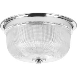 Progress Lighting 2-Light 12-3/8″ Close-to-Ceiling, Archie Collection, Indoor, P3740-163, Vintage Brass(Chrome)