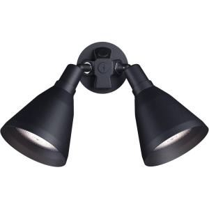 Progress Lighting 2-Light Adjustable Swivel Flood Light, Outdoor, P5203-31, Black