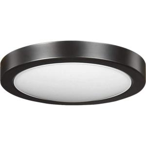 Progress Lighting LED Ceiling Fan Light Kit for Use with Lindale Collection Ceiing, Integrated LED Light, 3000K Warm White, Frosted Polycarbonate Shade, 6-15/16″ Diameter, Antique Nickel(Architectural Bronze)