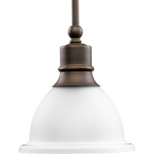 Progress Lighting P5078-09 Madison Pendants, 7-1/2-Inch Diameter x 8-Inch Height, Brushed Nickel(Antique Bronze)