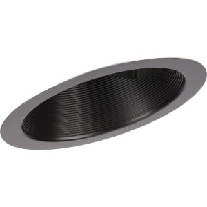 Progress Lighting P806008-020 6″ Recessed Sloped Ceiling Step Baffle Trim Antique Bronze 6″ Housing (P605A Series)