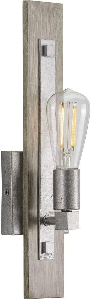 image:imageProgress Lighting Hemsworth Collection OneLight Bleached Oak Wall BracketGray