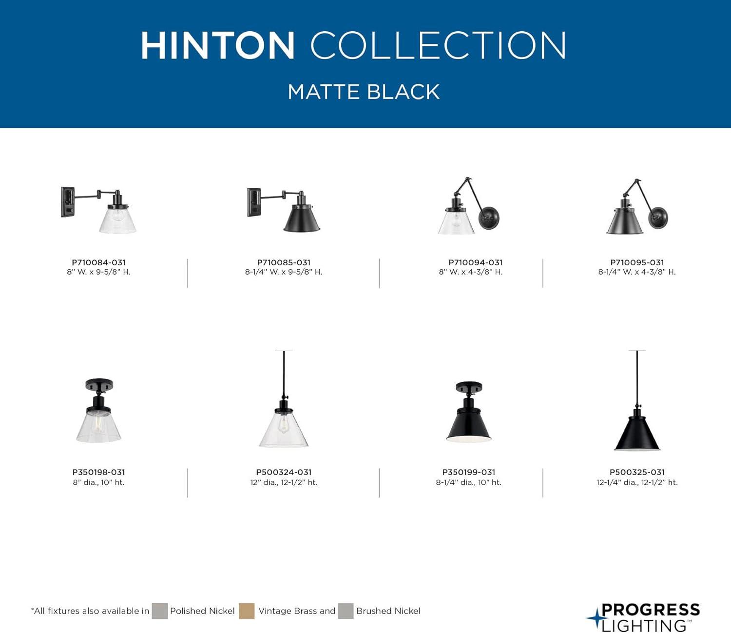 image:imageProgress Lighting Hinton Collection 1Light Seeded Glass Matte Black Industrial Flush Mount Ceiling Light 1000x800x800