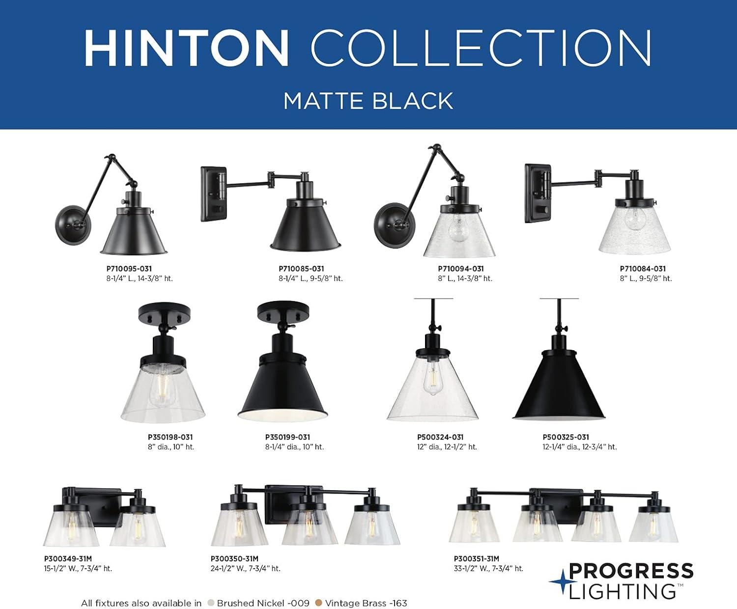 image:imageProgress Lighting Hinton Collection 1Light Seeded Glass Matte Black Industrial Flush Mount Ceiling Light 1000x800x800