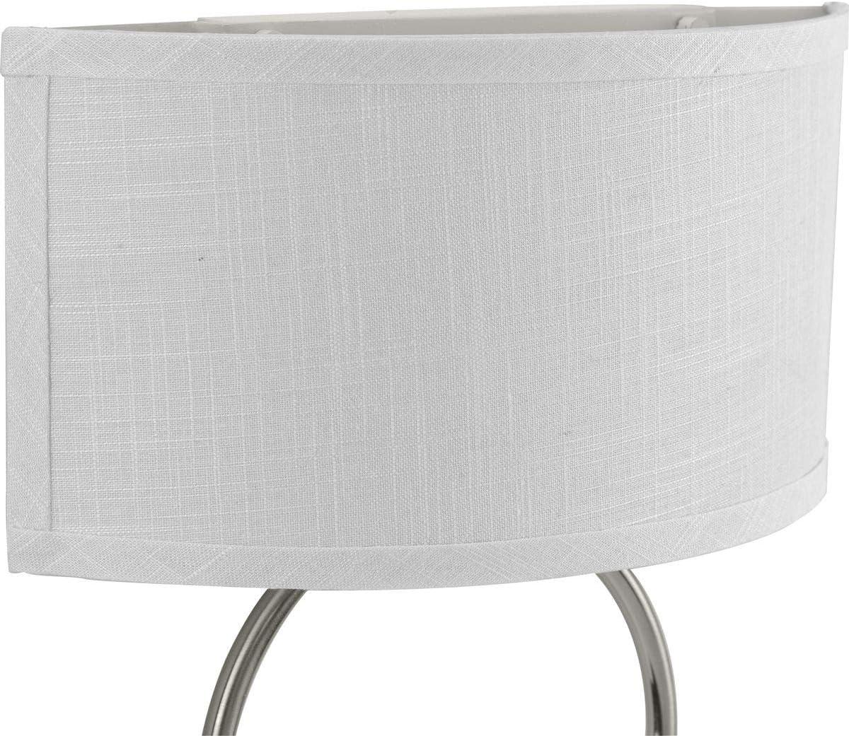 image:imageProgress Lighting LED Shaded Sconce Collection Brushed Nickel OneLight Circle LED Wall Sconce