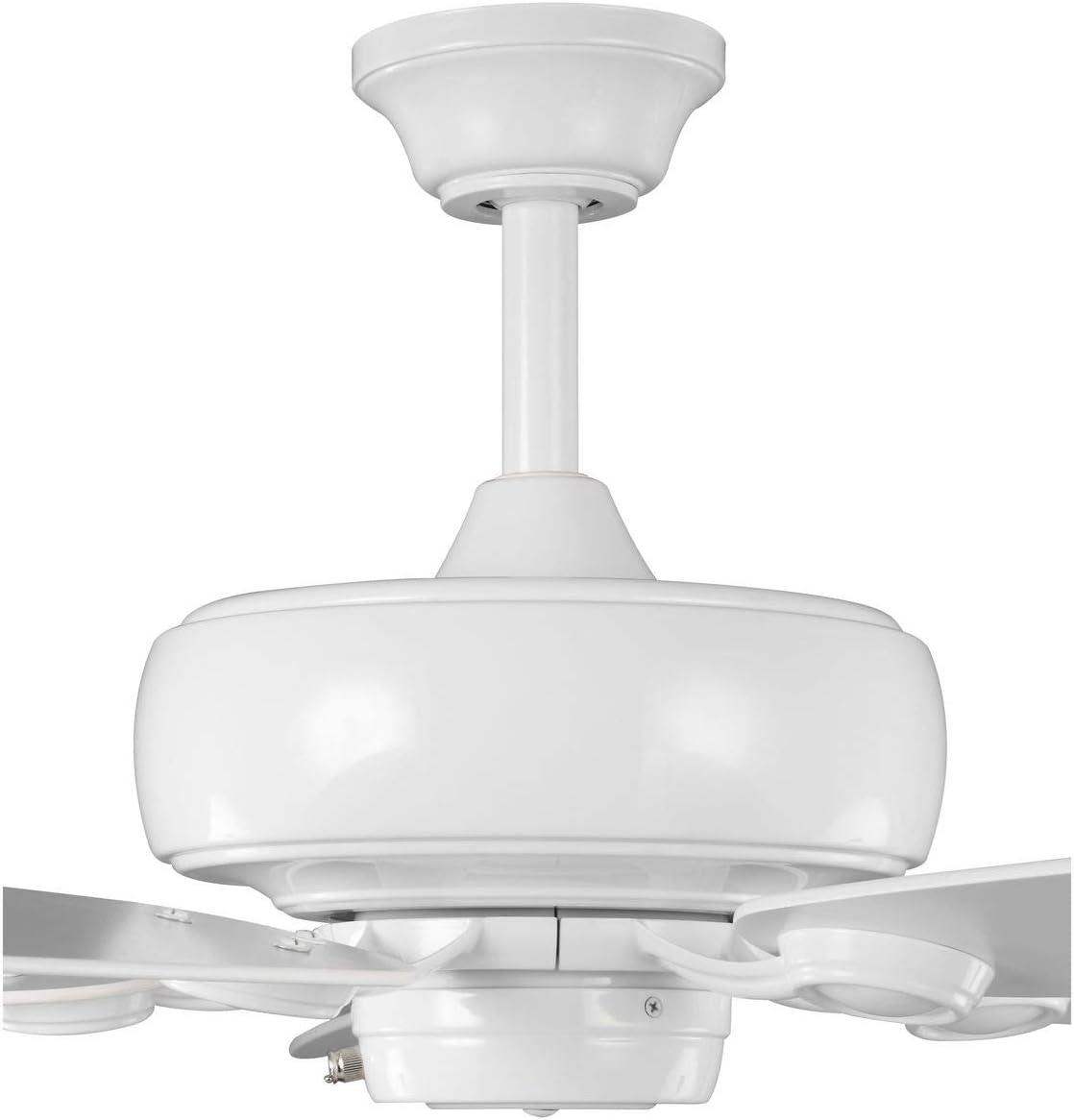 image:imageProgress Lighting P250016030 Protruding Mount 5 WhiteDriftwood Blades Ceiling fan White