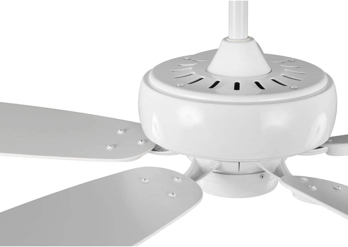 image:imageProgress Lighting P250016030 Protruding Mount 5 WhiteDriftwood Blades Ceiling fan White