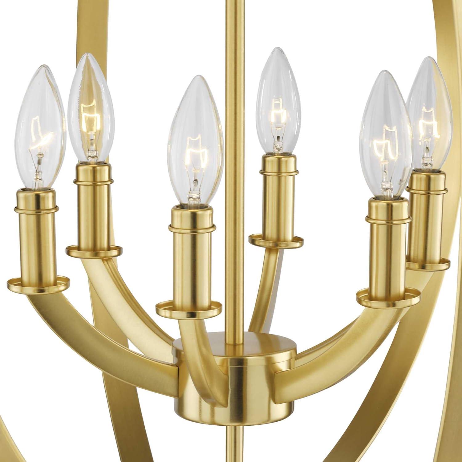 image:imageProgress Lighting P3889126 6Light Ceiling Mount Hall and Foyer Pendant Fixture 60 Watt 120 Volt 2734 Inch Burnished Silver Equinox