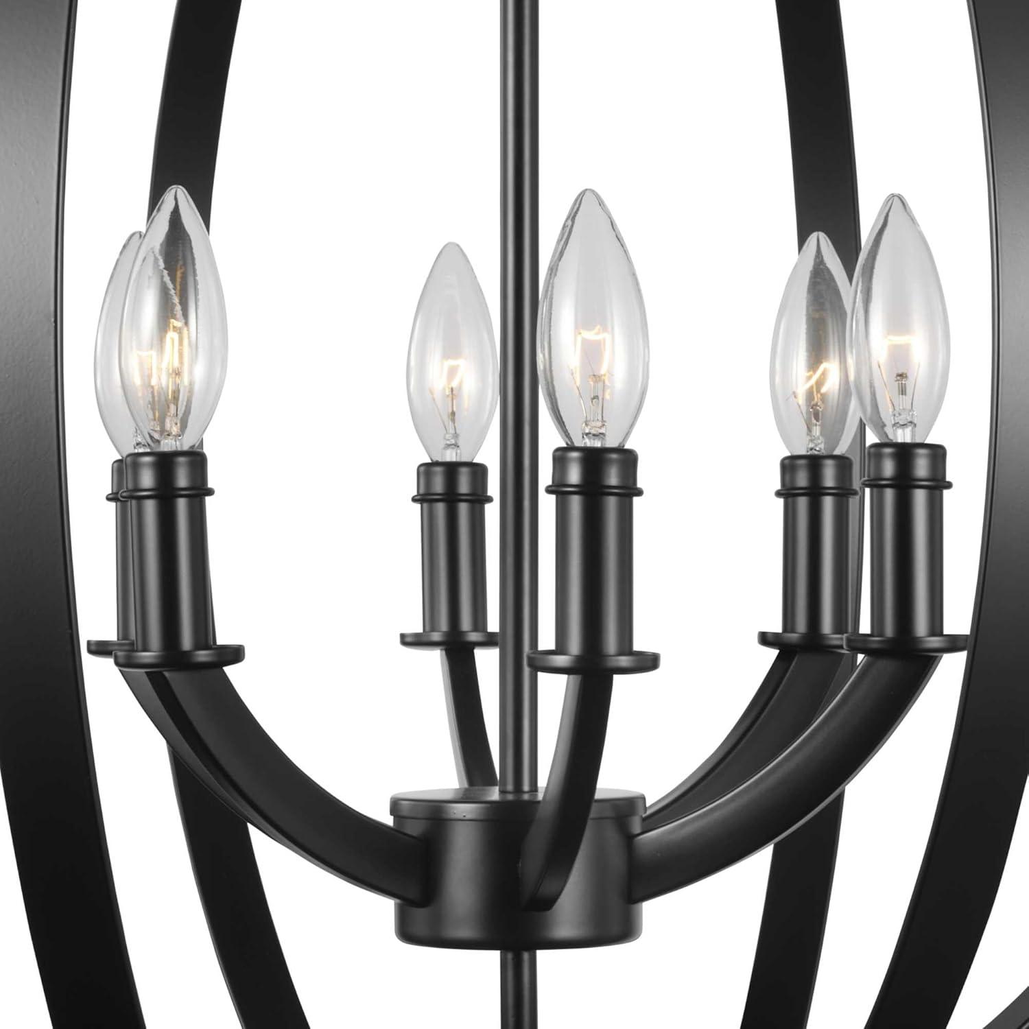 image:imageProgress Lighting P3889126 6Light Ceiling Mount Hall and Foyer Pendant Fixture 60 Watt 120 Volt 2734 Inch Burnished Silver Equinox