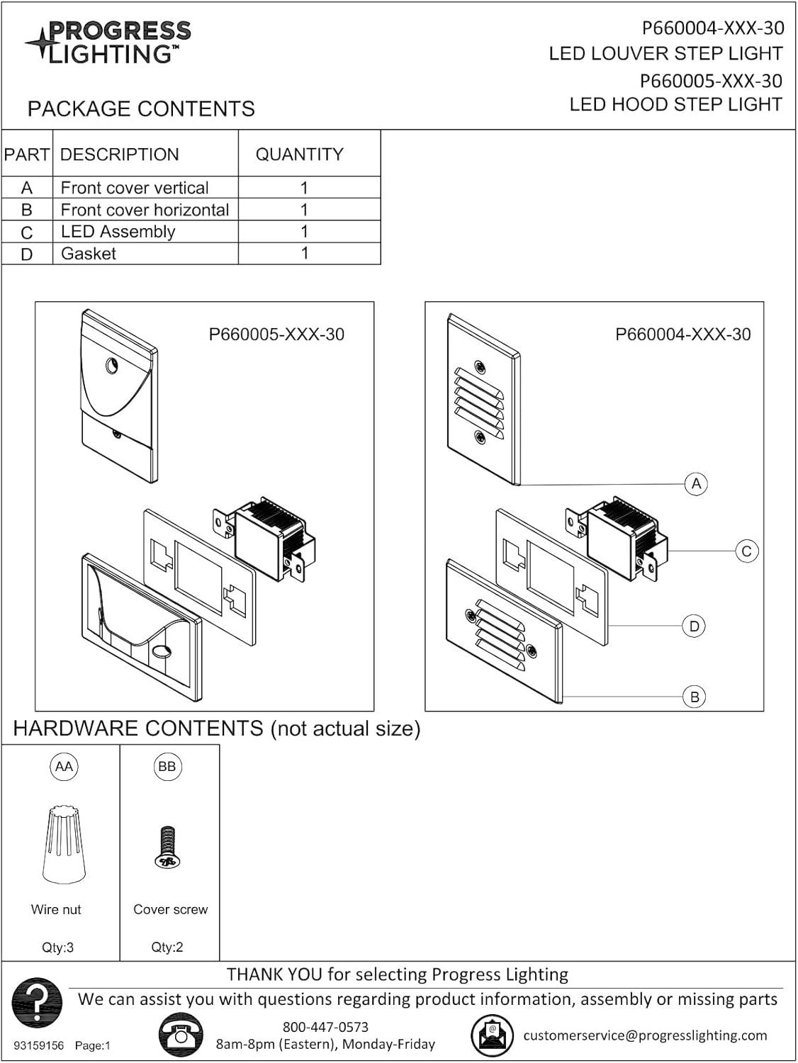 image:imageProgress Lighting P66000503130 45Watt 3000K Integrated LED Wall or Step Light Black