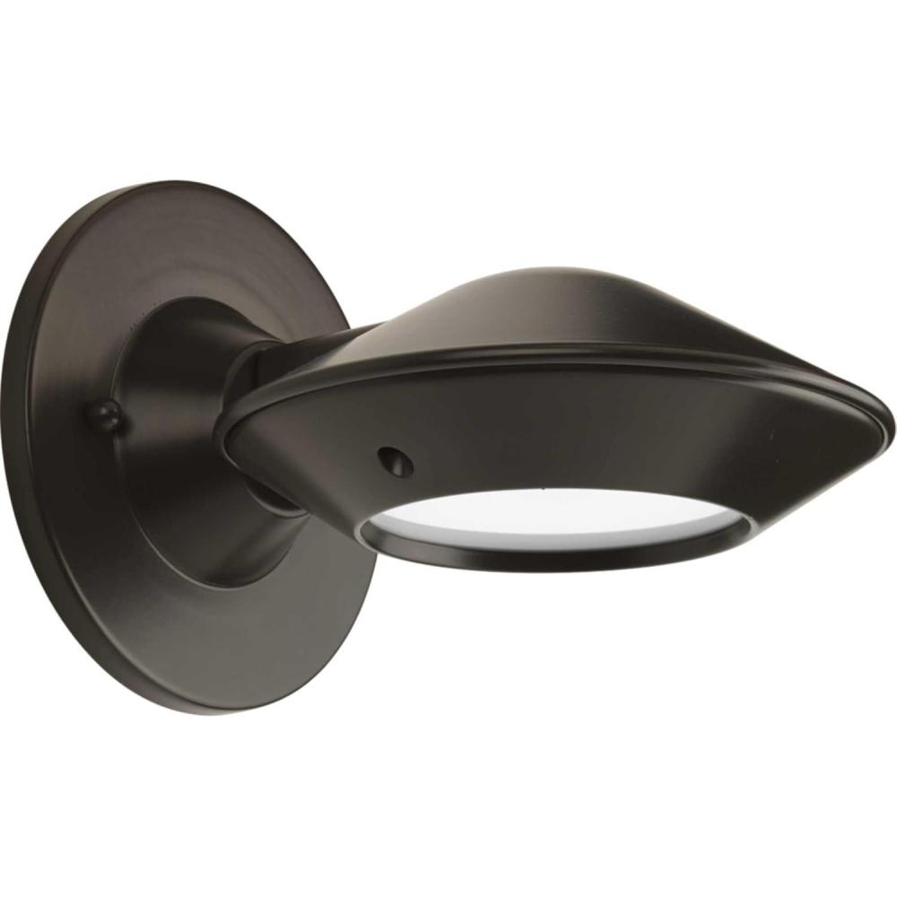 image:imageProgress Lighting 1Light Frosted Glass Modern Outdoor Wall Lantern Light Strata LED Collection Outdoor P56009003130K BlackBronze