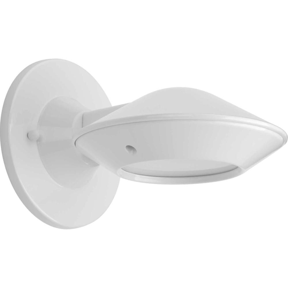 image:imageProgress Lighting 1Light Frosted Glass Modern Outdoor Wall Lantern Light Strata LED Collection Outdoor P56009003130K BlackWhite