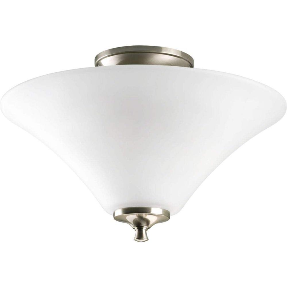 image:imageProgress Lighting 2Light 1314 Semi Flush Joy Collection Indoor P385509 Brushed NickelBrushed Nickel