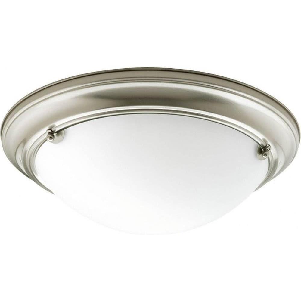 image:imageProgress Lighting 2Light 1514 ClosetoCeiling Eclipse Collection Indoor P356109 Brushed Nickel