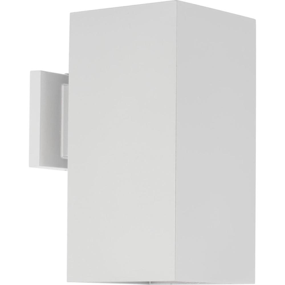 image:imageProgress Lighting 6 Aluminum Outdoor Wall Lantern Light Square Collection Outdoor P564330 WhiteWhite