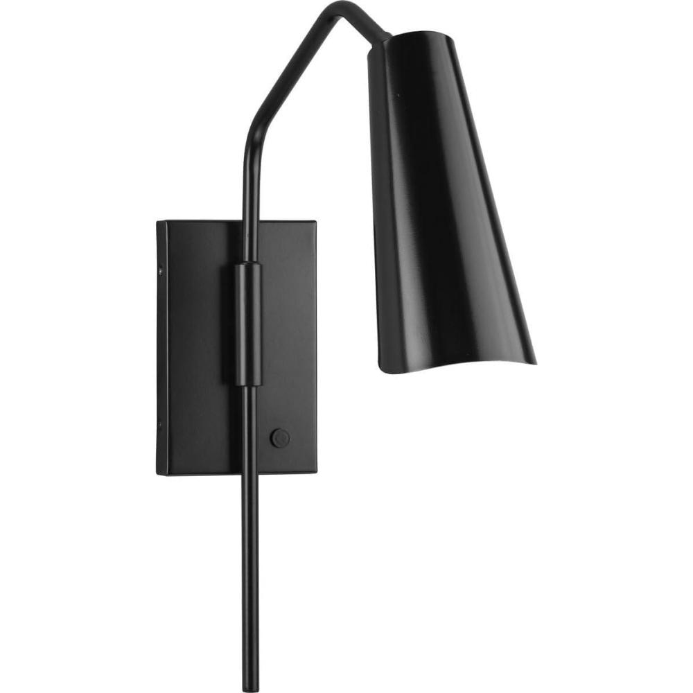 image:imageProgress Lighting Cornett 19 in 1Light Matte Black MidCentury Modern Wall Bracket Dining Rooms Great Rooms and Bathrooms