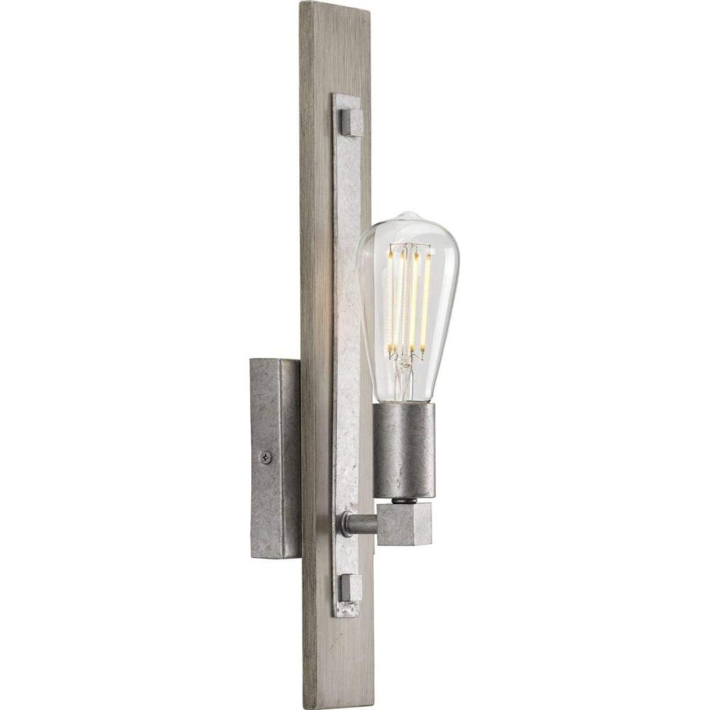 image:imageProgress Lighting Hemsworth Collection OneLight Bleached Oak Wall BracketGray