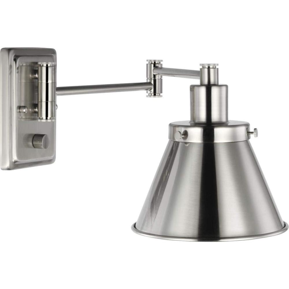 image:imageProgress Lighting Hinton Collection Brushed Nickel Swing Arm Wall LightNickel
