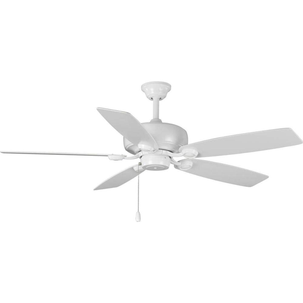image:imageProgress Lighting P250016030 Protruding Mount 5 WhiteDriftwood Blades Ceiling fan White