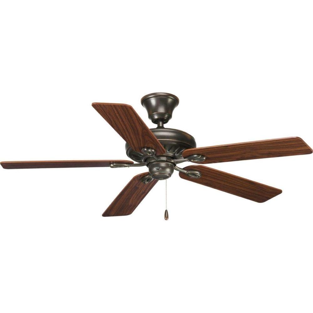 image:imageProgress Lighting P252180 Protruding Mount 5 Classic Blades Ceiling fan Forged BlackBronze