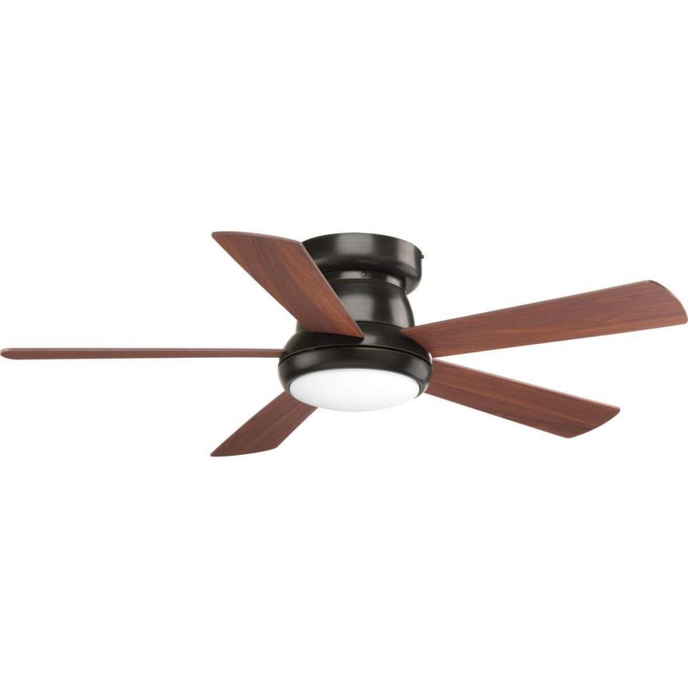 image:imageProgress Lighting P25720930K Protruding Mount 5 Medium Cherry Blades Ceiling fan with 18 watts light Brushed NickelAntique Bronze