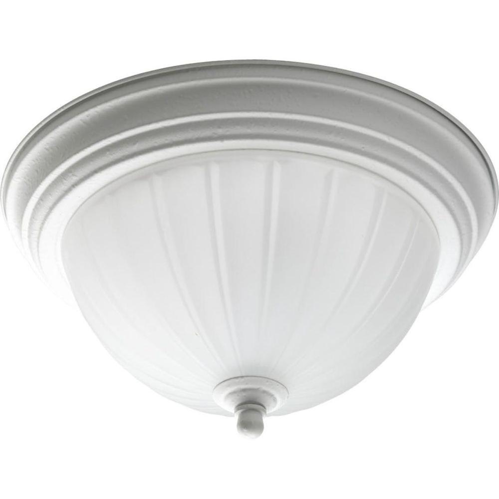 image:imageProgress Lighting P381609 1Light CloseToCeiling with Etched Ribbed Glass Brushed NickelWhite
