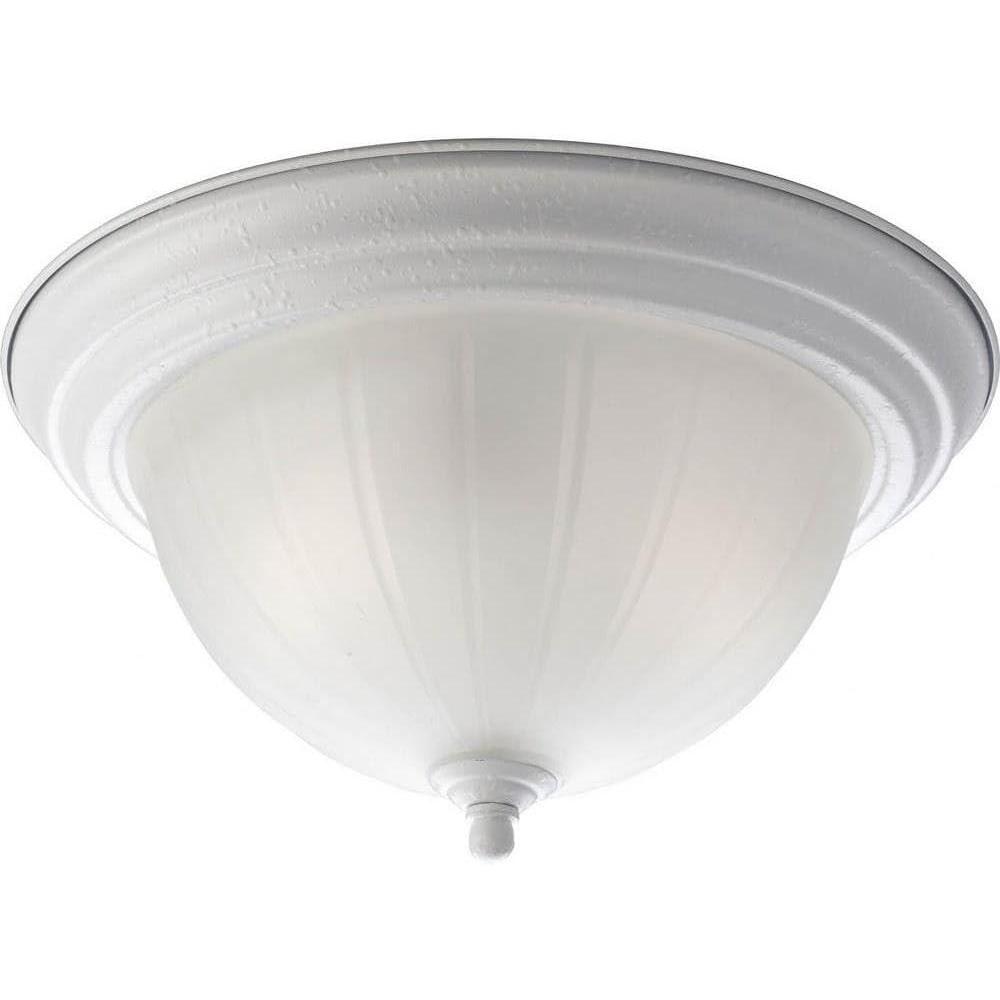 image:imageProgress Lighting P381709 2Light CloseToCeiling with Etched Ribbed Glass Brushed NickelWhite