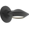 Progress Lighting 1-Light Frosted Glass Modern Outdoor Wall Lantern Light, Strata LED Collection, Outdoor, P560090-031-30K, Black(Bronze)