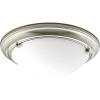 Progress Lighting 2-Light 15-1/4″ Close-to-Ceiling, Eclipse Collection, Indoor, P3561-09, Brushed Nickel