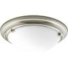 Progress Lighting 2-Light 15-1/4″ Close-to-Ceiling, Eclipse Collection, Indoor, P3561-09, Brushed Nickel