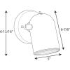 Progress Lighting 2-Light Indoor Ceiling Light and Wall Sconce, Roundback Track Lighting and Spotlight, 2 Adjustable Track Heads, 50W Halogen Flush Mount Ceiling Light, Nickel (P6155-09)(Brushed Nickel)